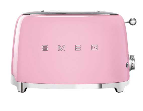 pink bread toaster smeg 