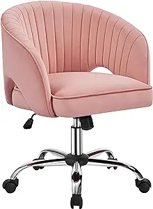 pink swivel desk chair 