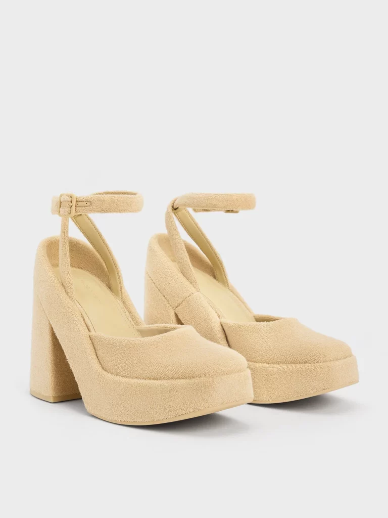 Loey Ankle-Strap Platform Pumps charles and keith spring collection