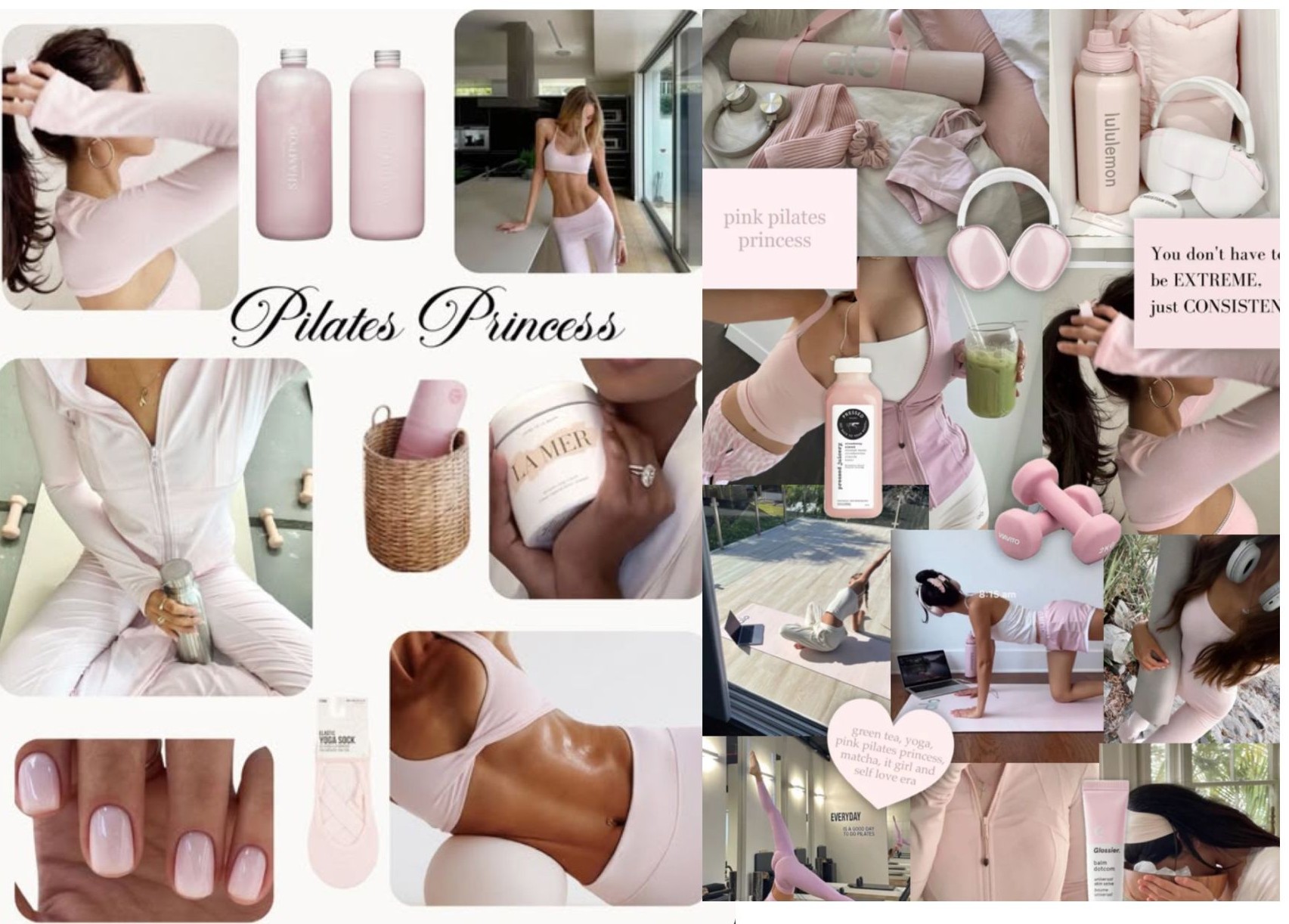 pink pilates princess, pink workout sets, pilates, soft girl routine, self care , wellness, it girl , fitness routine, cute pink workout set, aesthetic, 